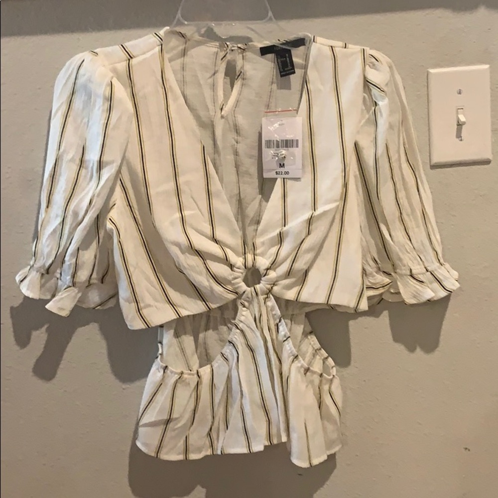 Forever 21 blouse with side cut outs